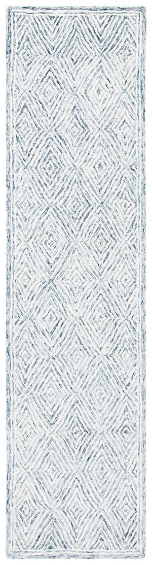 Capri 217 Hand Tufted 100% Wool Pile  Rug Ivory / Blue 100% Wool Pile CPR217A-9