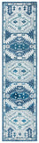 Capri 218 Hand Tufted 100% Wool Pile  Rug Blue / Grey 100% Wool Pile CPR218M-9