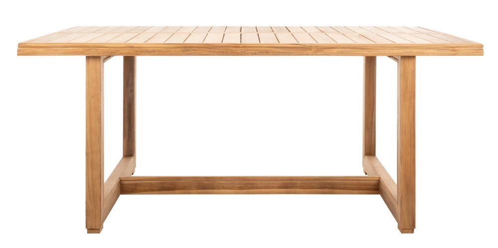 Safavieh Montford Teak Dining Table Natural Natural Teak Wood CPT1005A 889048581449