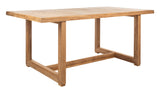Safavieh Montford Teak Dining Table Natural Natural Teak Wood CPT1005A 889048581449