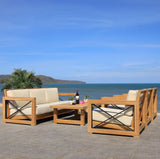 Curacao Outdoor 3-Seat Sofa in Natural