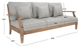 Safavieh Martinique Wood Patio Sofa CPT1013B