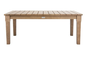 Martinique Eucalyptus Wood Patio Coffee Table - Stylish, Durable, Perfect for Outdoor Relaxation!