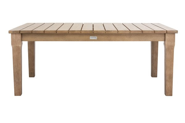 Martinique Eucalyptus Wood Patio Coffee Table - Stylish, Durable, Perfect for Outdoor Relaxation!