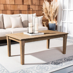 Martinique Eucalyptus Wood Patio Coffee Table - Stylish, Durable, Perfect for Outdoor Relaxation!