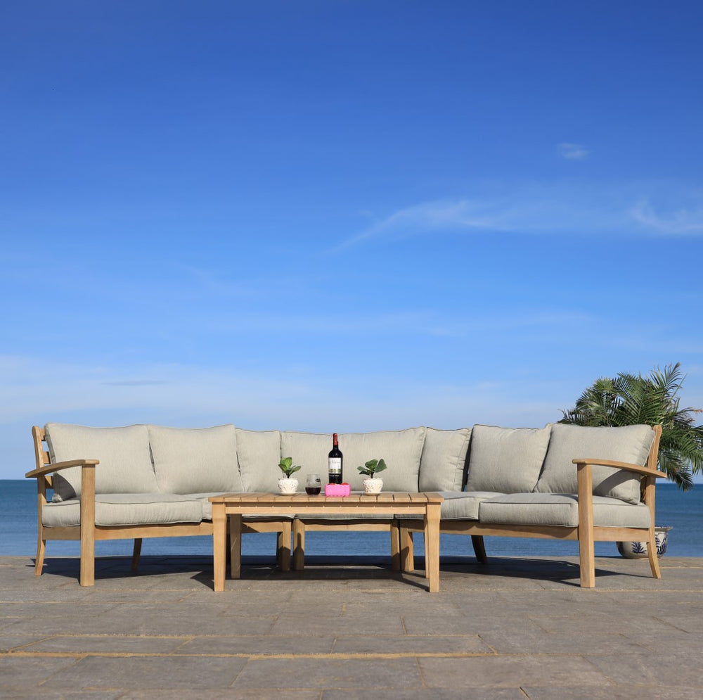 Safavieh Santa Cruz Patio Coffee Table in Natural CPT1016A 889048791572