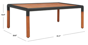 Safavieh Tommy Metal And Wood Patio Coffee Table CPT1029A