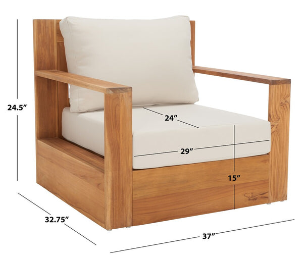 Safavieh Kauai Brazilian Teak Patio Chair CPT1040A