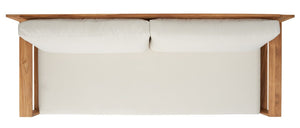 Safavieh Kauai Brazilian Teak Patio Sofa Natural / Beige Wood / Fabric / Foam CPT1041A-2BX