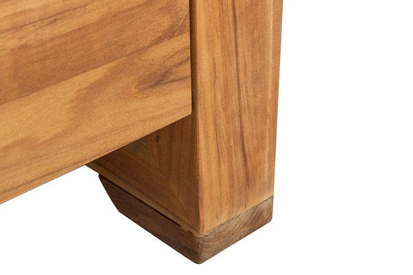 Safavieh Molokai Brazilian Teak Patio Sofa Natural / Beige Wood / Fabric / Foam CPT1044A