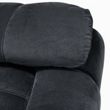 Porter Designs Ramsey Microfiber Glider Transitional Recliner Gray 03-112C-05-6014