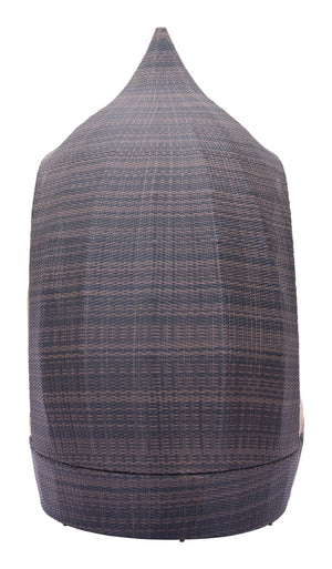 Zuo Modern Majorca 100% Olefin, Polyethylene, Aluminum Modern Commercial Grade Daybed Brown, Beige 100% Olefin, Polyethylene, Aluminum