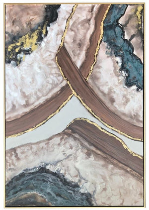 VIG Furniture Modrest Crashing Down- Acrylic Painting VGSHVIG21007 VGSHVIG21007