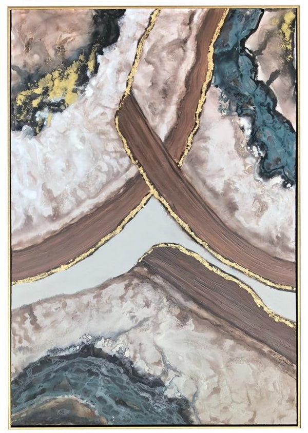 VIG Furniture Modrest Crashing Down- Acrylic Painting VGSHVIG21007 VGSHVIG21007