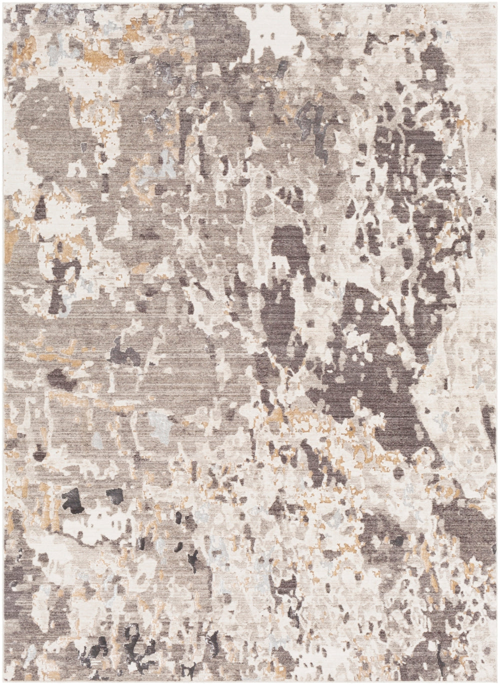 Crescendo CRC-1011 Modern Polyester Rug CRC1011-9131 Camel, Dark Brown, Khaki, Silver Gray 100% Polyester 9' x 13'1"