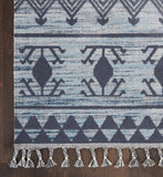 Nourison Asilah ASI03 Bohemian Machine Made Power-loomed Indoor only Area Rug Light/Blue/Charcoal 9' x 12'2" 99446888884