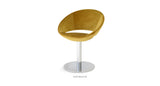 Crescent Round Gold Velvet