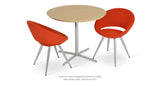 Crescent Star Set: Two Crescent Star Orange and One Diana Dining Table