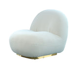 VIG Furniture Modrest Crestone - Modern White Sherpa Accent Chair VGMFOC-251-WHT-CH