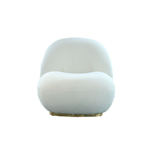 VIG Furniture Modrest Crestone - Modern White Sherpa Accent Chair VGMFOC-251-WHT-CH