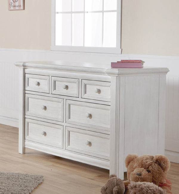 Cristallo Double Dresser: Elegant Vintage Style with Ample Storage, Soft-Closing Drawers & Eco-Friendly Finish