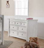 Pali Cristallo Double Dresser Vintage White Acacia, Poplar and Birch Veneer 2206-VW