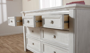 Pali Cristallo Double Dresser Vintage White Acacia, Poplar and Birch Veneer 2206-VW