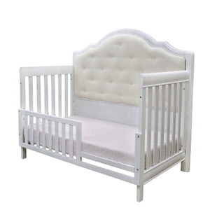 Cristallo Forever Crib - Luxurious 4-in-1 Convertible Design with Eco-Friendly Vinyl Panel