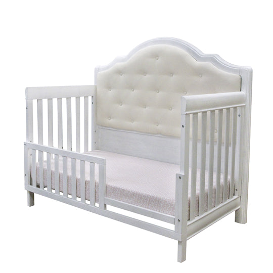 Cristallo Forever Crib - Luxurious 4-in-1 Convertible Design with Eco-Friendly Vinyl Panel