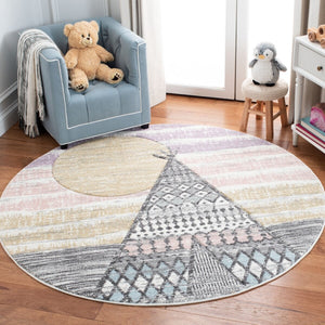 Safavieh Carousel Kids 117 Power Loomed Polyproplyene Pile Kids Rug CRK117F-26