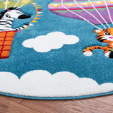 Carousel Kids 100 Carousel Kids 118 Kids Power Loomed 100% Polypropylene Rug Blue / Green