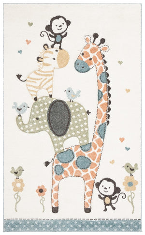 Safavieh Carousel Kids 120 Power Loomed %100 PP FRISEE Kids Rug CRK120A-5SQ