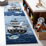 Safavieh Carousel Kids 121 Power Loomed %100 PP FRISEE Kids Rug CRK121B-5SQ