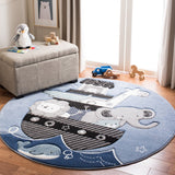 Safavieh Carousel Kids 121 Power Loomed %100 PP FRISEE Kids Rug CRK121B-5SQ