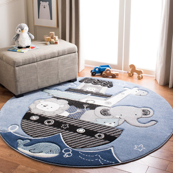 Safavieh Carousel Kids 121 Power Loomed 100% Polypropylene Kids Rug CRK121B-9