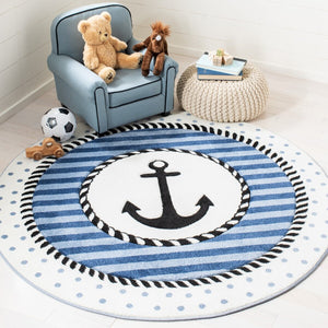 Safavieh Carousel Kids 124 Power Loomed Polyproplyene Pile Kids Rug CRK124N-26