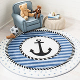 Safavieh Carousel Kids 124 Power Loomed %100 PP FRISEE Kids Rug CRK124N-5SQ