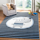 Safavieh Carousel Kids 126 Power Loomed Polyproplyene Pile Kids Rug CRK126N-7R