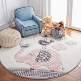 Safavieh Carousel Kids 127 Power Loomed Polyproplyene Pile Kids Rug CRK127P-6