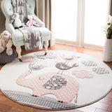 Safavieh Carousel Kids 127 Power Loomed %100 PP FRISEE Kids Rug CRK127P-5SQ