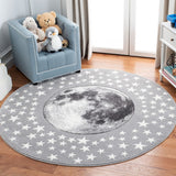 Carousel Kids 100 Carousel Kids 135 Kids Power Loomed 100% Polypropylene Rug Light Grey / White