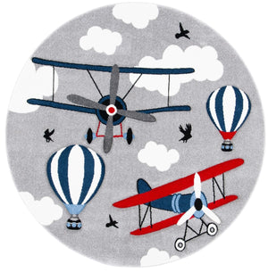 Safavieh Carousel Kids 137 Power Loomed 100% Polypropylene Kids Rug CRK137F-9