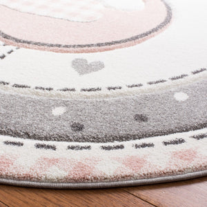 Safavieh Carousel Kids 154 Power Loomed %100 PP FRISEE Kids Rug CRK154P-5SQ