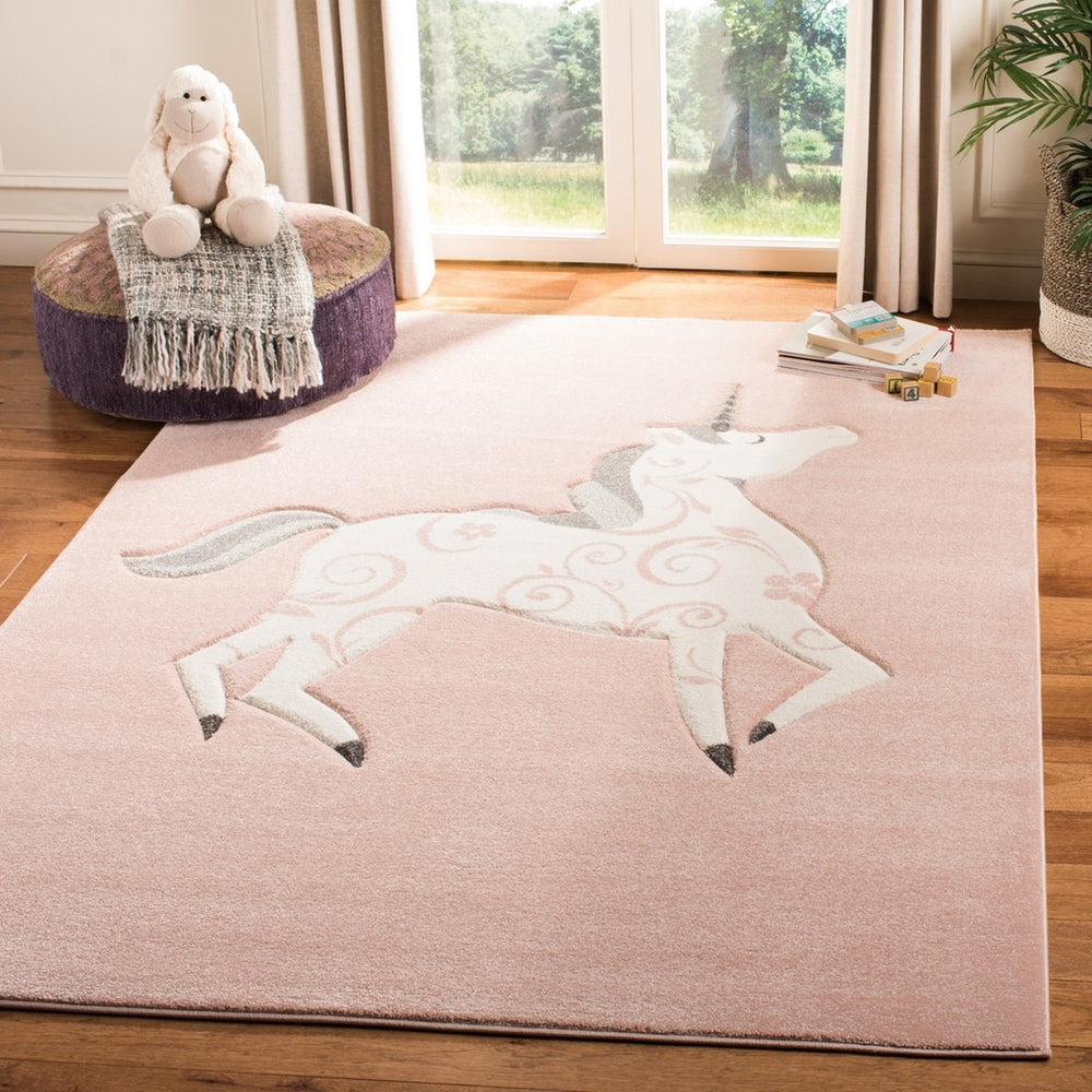 Safavieh Carousel Kids 163 Power Loomed %100 PP FRISEE Kids Rug CRK163P-5SQ