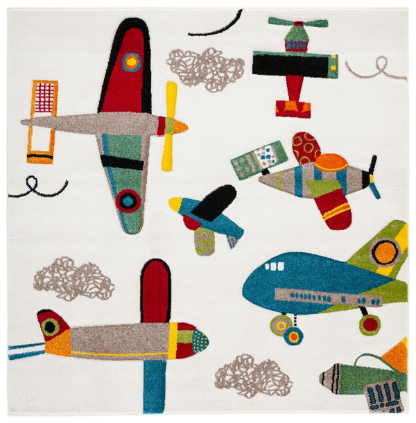 Safavieh Carousel Kids 167 Power Loomed 100% Polypropylene Kids Rug CRK167A-8