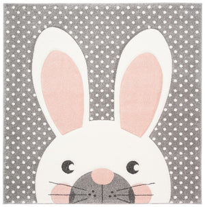 Safavieh Carousel Kids 168 Power Loomed 100% Polypropylene Kids Rug CRK168P-8SQ