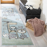 Safavieh Carousel Kids 185 Power Loomed %100 PP FRISEE Kids Rug CRK185A-5SQ