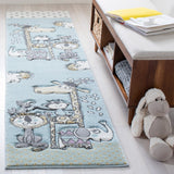 Safavieh Carousel Kids 185 Power Loomed %100 PP FRISEE Kids Rug CRK185A-5SQ