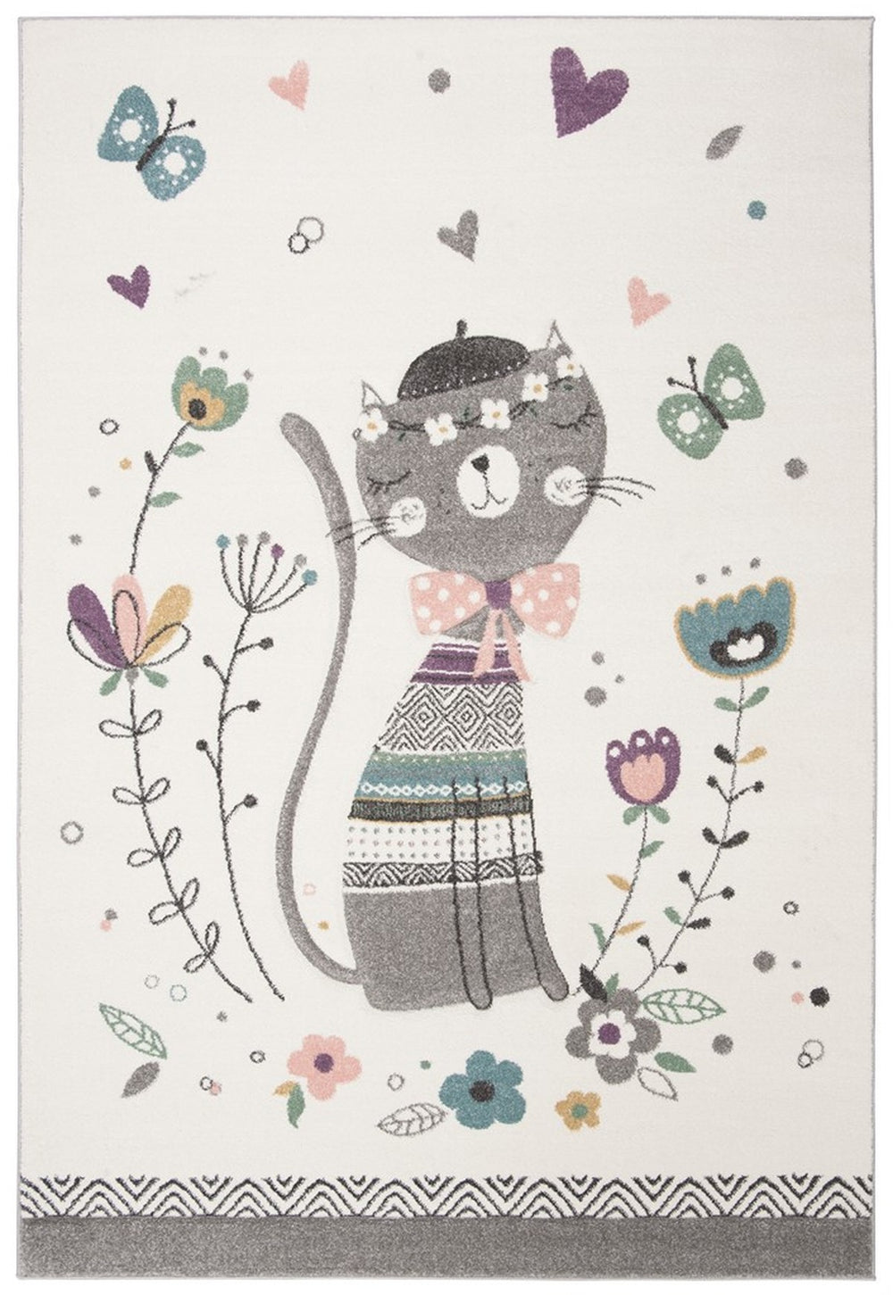 Safavieh Carousel Kids 187 Power Loomed Polyproplyene Pile Kids Rug CRK187A-4SQ