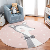 Safavieh Carousel Kids 191 Power Loomed %100 PP FRISEE Kids Rug CRK191P-5SQ